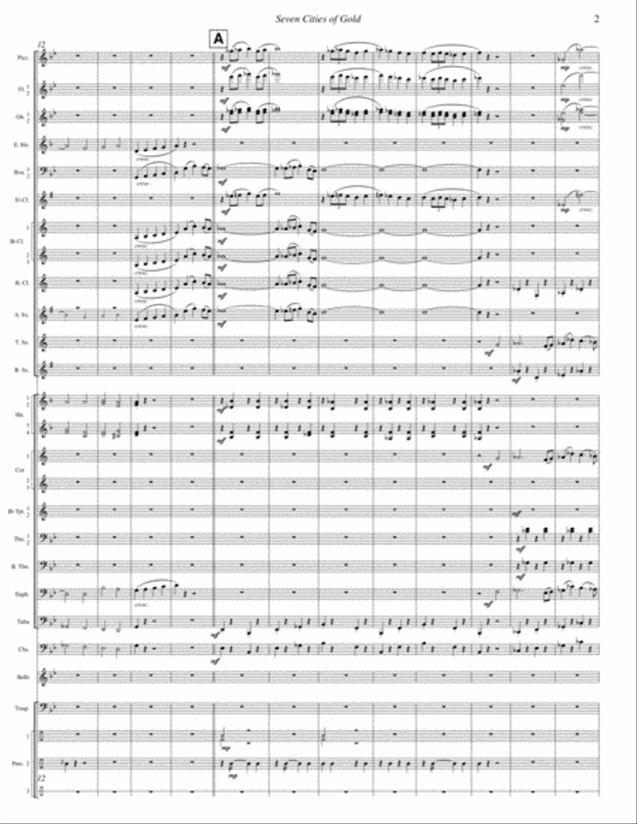 Seven Cities of Gold Seven Cities of Gold Brass Band scores gallery preview page 3