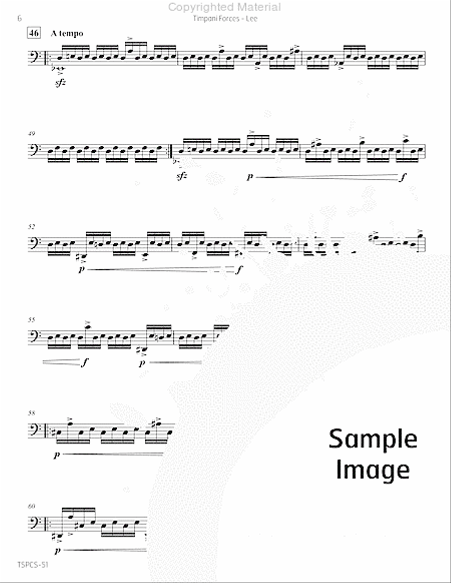 Timpani Forces Percussion scores gallery preview page 9