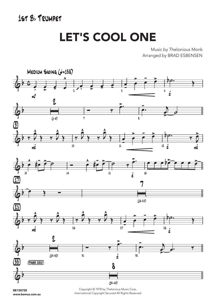 Let's Cool One Jazz Ensemble scores gallery preview page 4