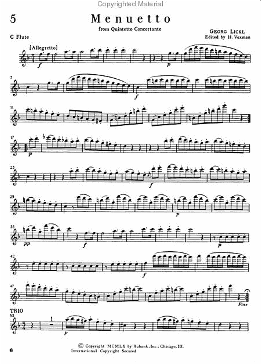 Ensemble Repertoire for Woodwind Quintet - Flute Woodwind Quintet scores gallery preview page 5