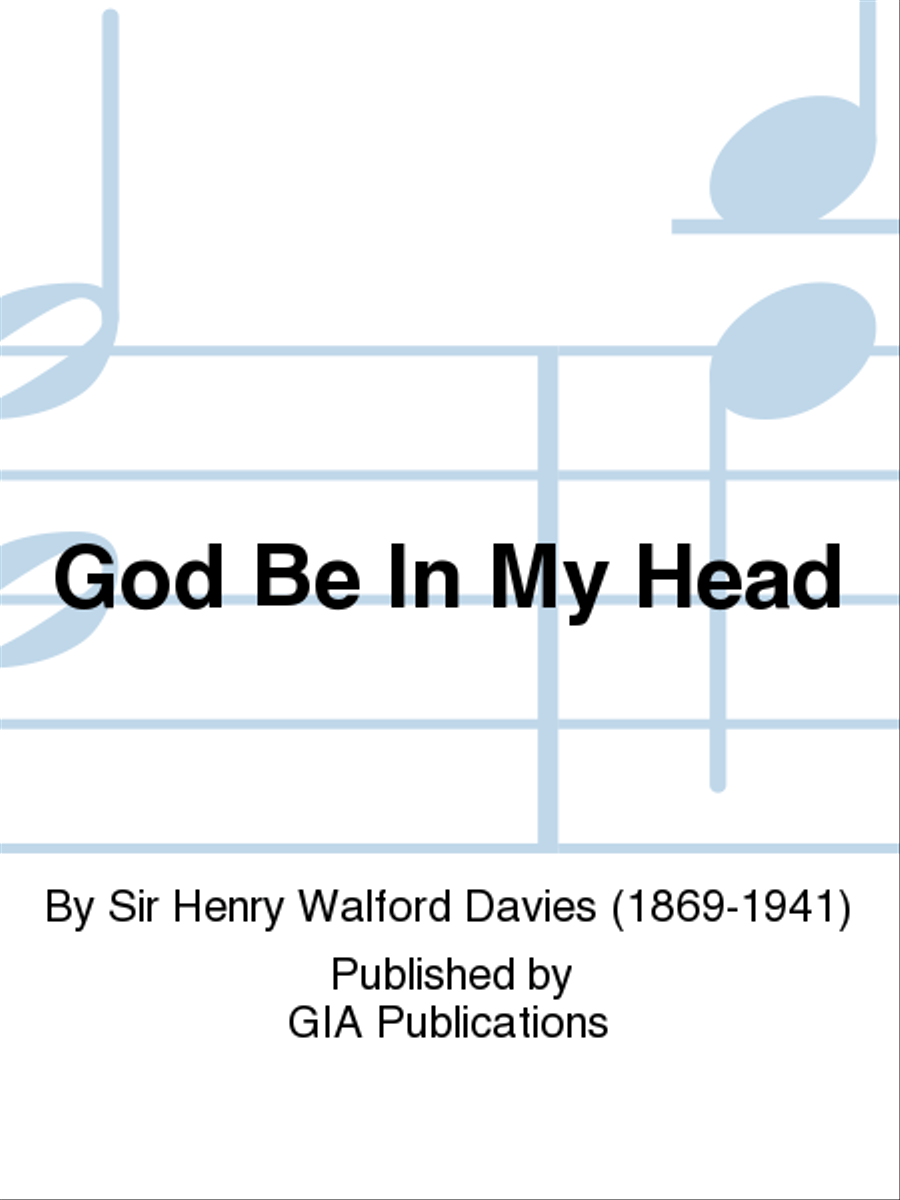 God Be In My Head 4-Part scores gallery preview page 1