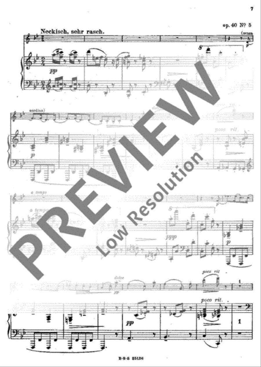 Grillen Violin Solo scores gallery preview page 7
