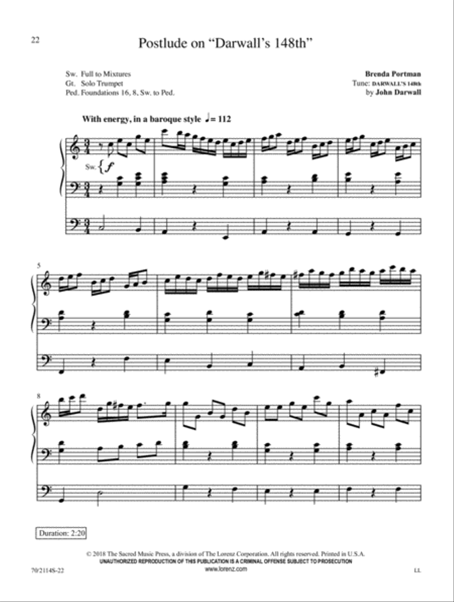 Again, I Say, Rejoice! Organ Solo scores gallery preview page 9