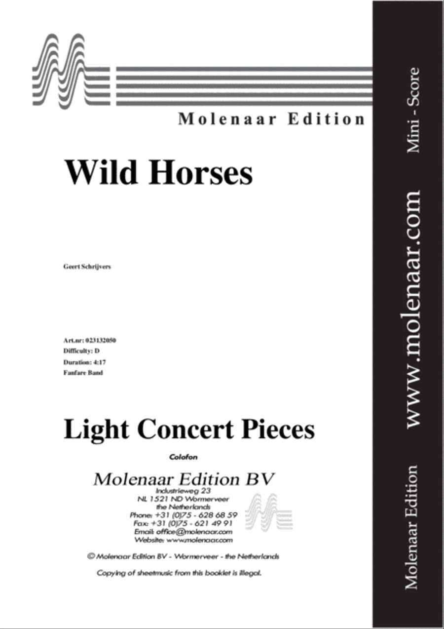 Wild Horses Fanfare Band scores gallery preview page 2