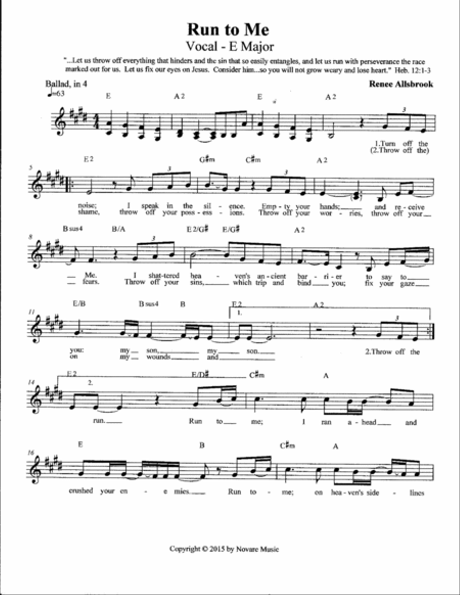 Run to Me Small Ensemble scores gallery preview page 2
