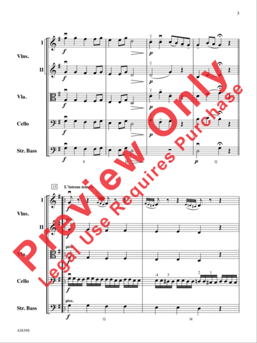 Mozartiana Mozartiana String Orchestra scores gallery preview page 4