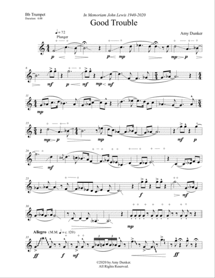 Good Trouble Trumpet Solo scores gallery preview page 3