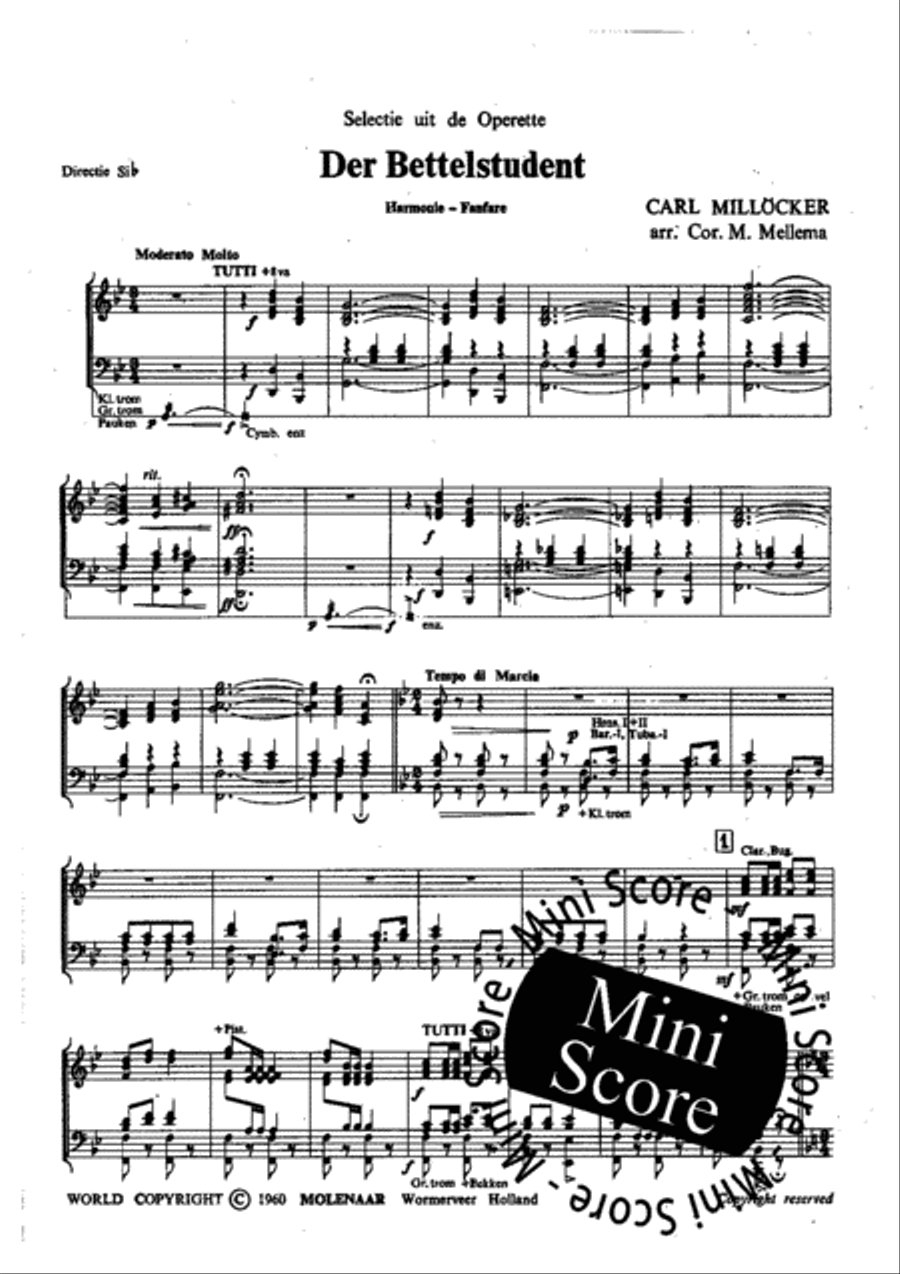 Der Bettelstudent Concert Band scores gallery preview page 3