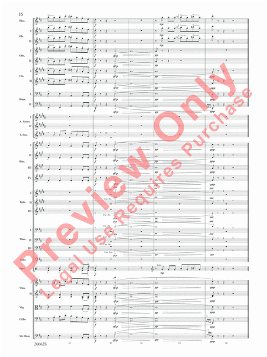 Blue Tango Blue Tango Full Orchestra scores gallery preview page 17