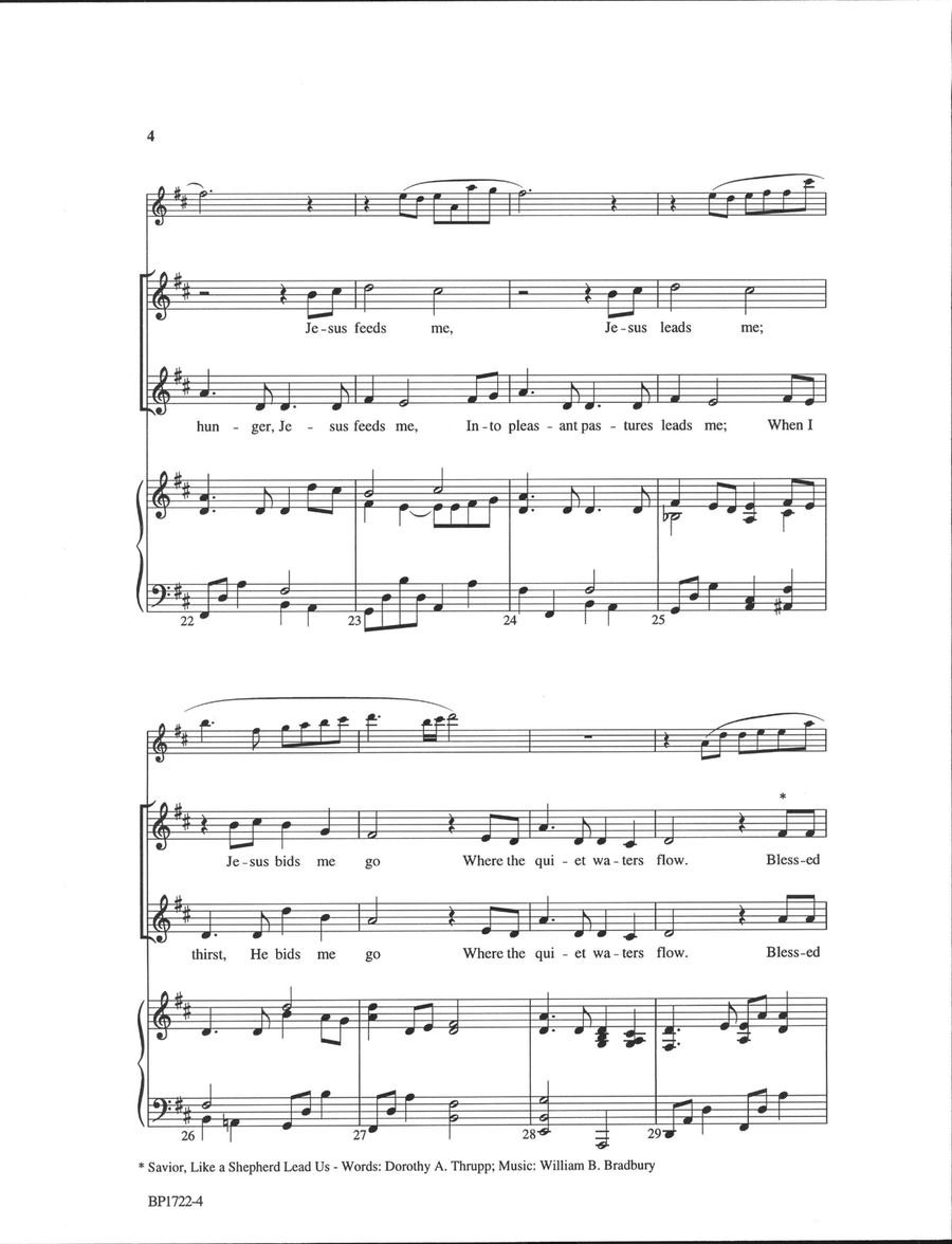 I Am Jesus' Little Lamb I Am Jesus' Little Lamb Unison Choir scores gallery preview page 4
