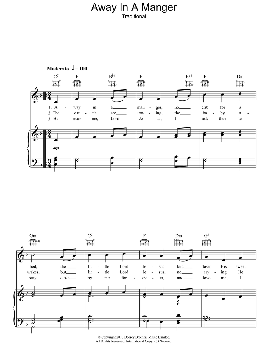 The Sheet Music Direct Christmas Carol Collection 2 (12 songs) Guitar scores gallery preview page 5