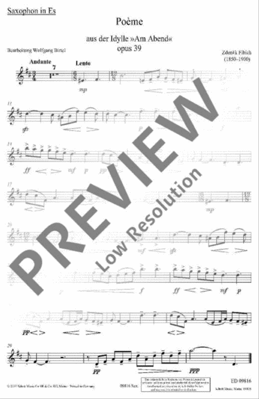 Poème Piano Accompaniment scores gallery preview page 5