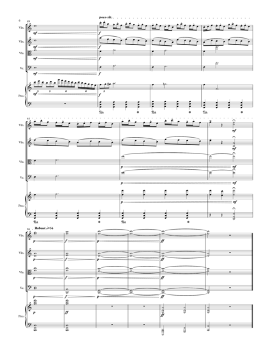 Amber Paintings for Piano Quintet Piano Quintet scores gallery preview page 6