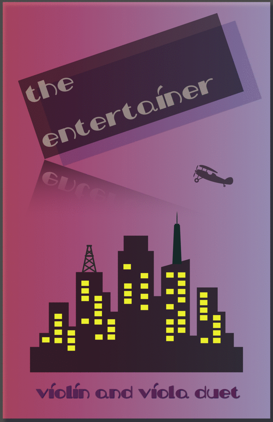 The Entertainer by Scott Joplin, Violin and Viola Duet String Duet scores gallery preview page 1