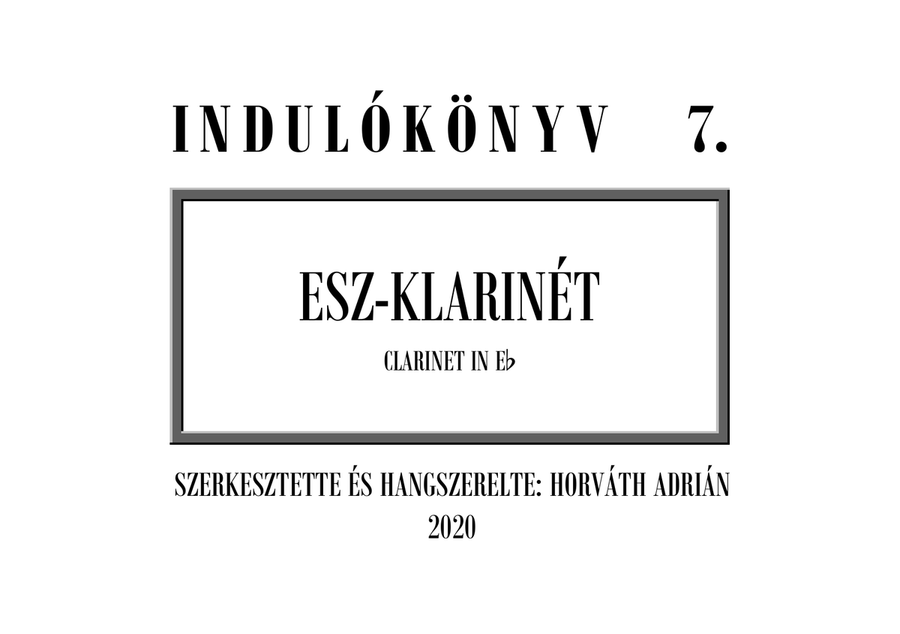 Indulókönyv 2020 - 07 Esz-klarinét Concert Band scores gallery preview page 1