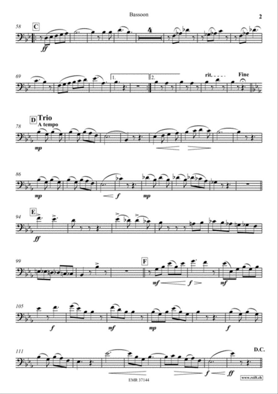 Punchinello Bassoon Solo scores gallery preview page 3