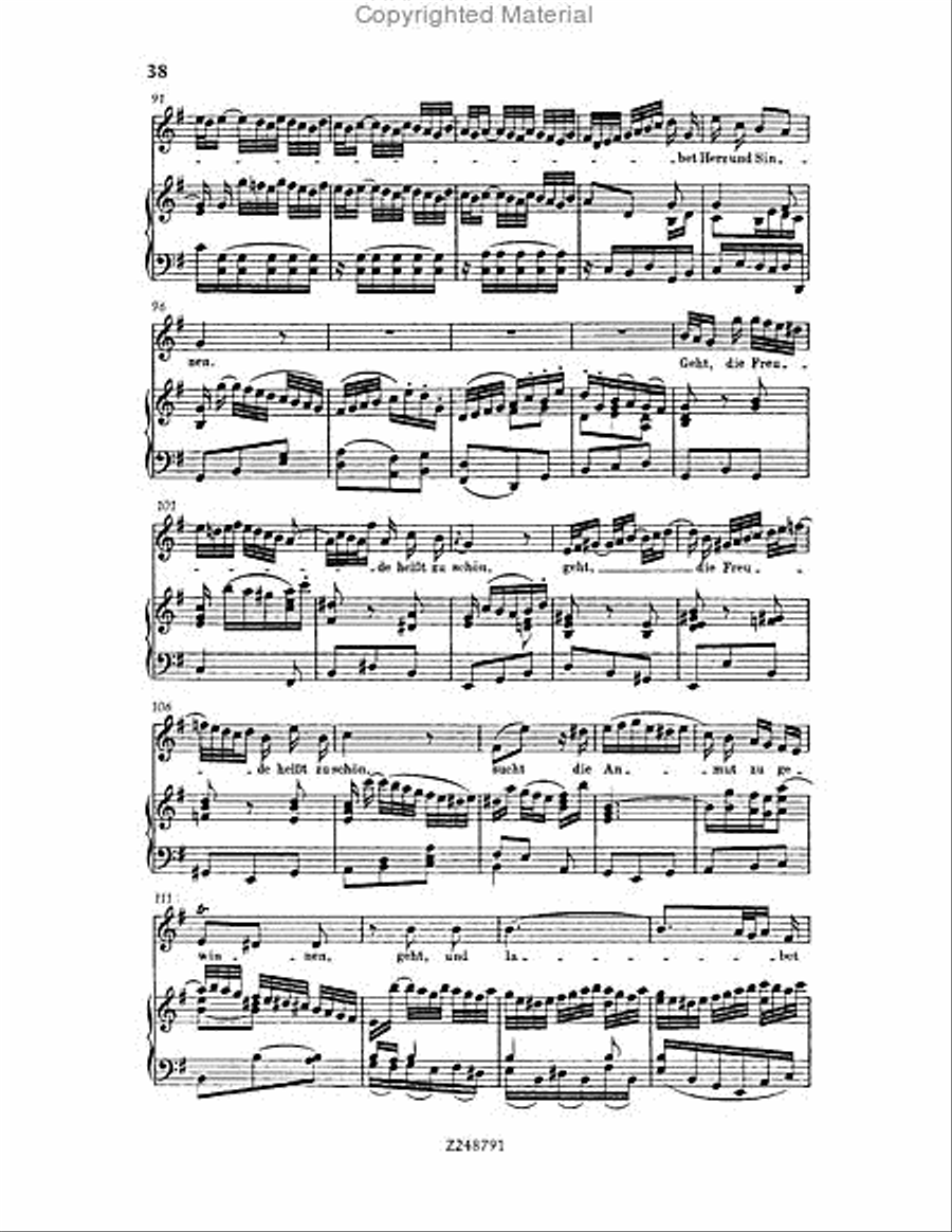 Christmas Oratorio, BWV 248 Choir scores gallery preview page 37