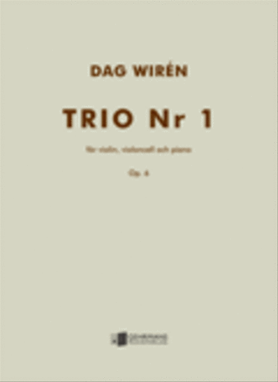 Trio Nr. 1 Trio Nr. 1 Piano Trio scores gallery preview page 1