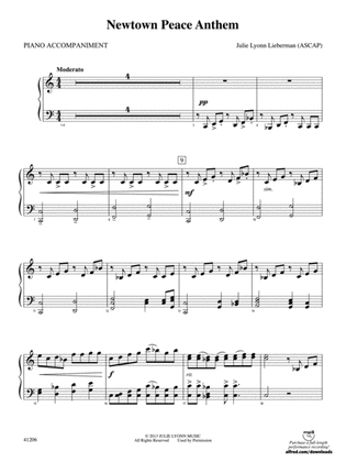 Newtown Peace Anthem: Piano Accompaniment