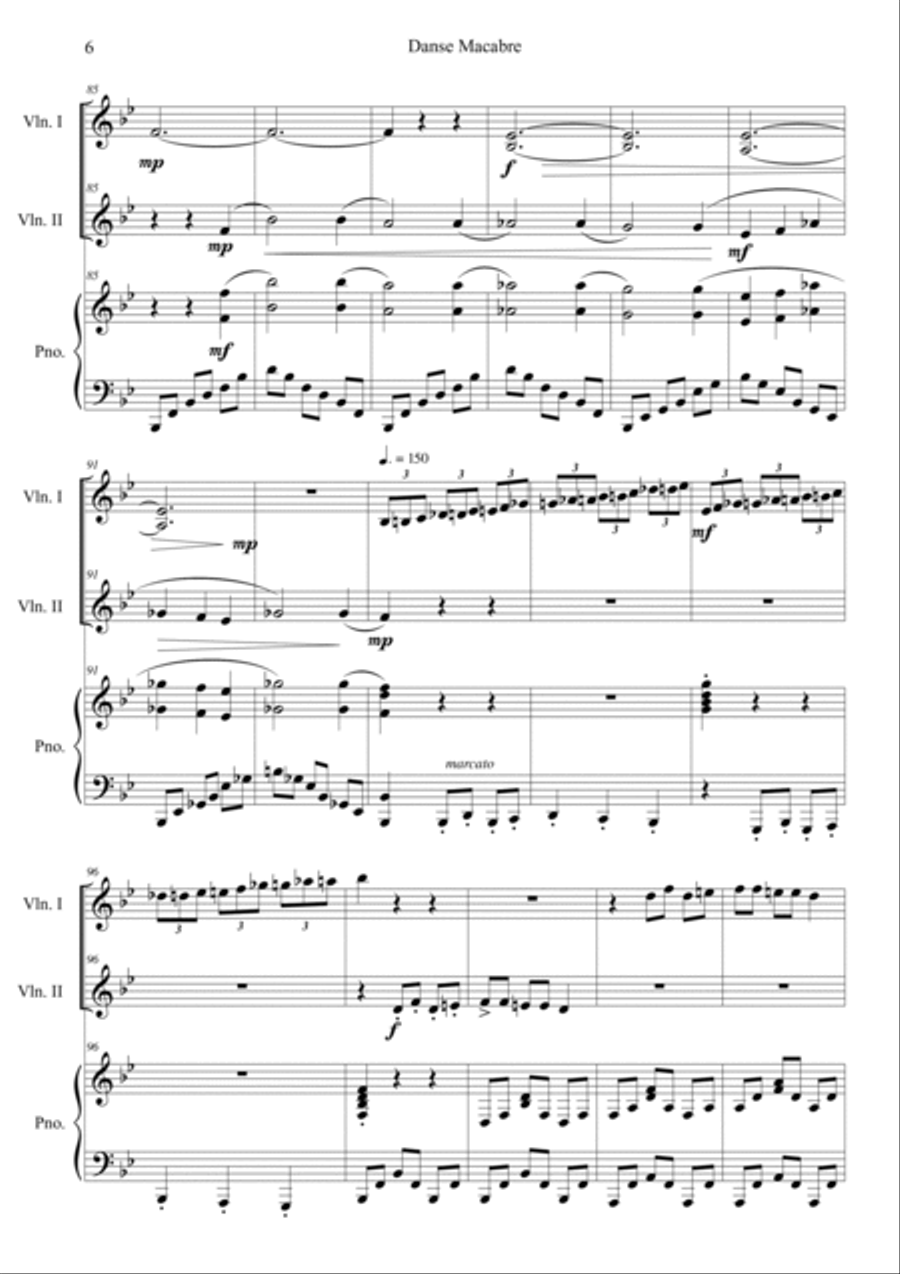 Danse Macabre Danse Macabre Piano Trio scores gallery preview page 6
