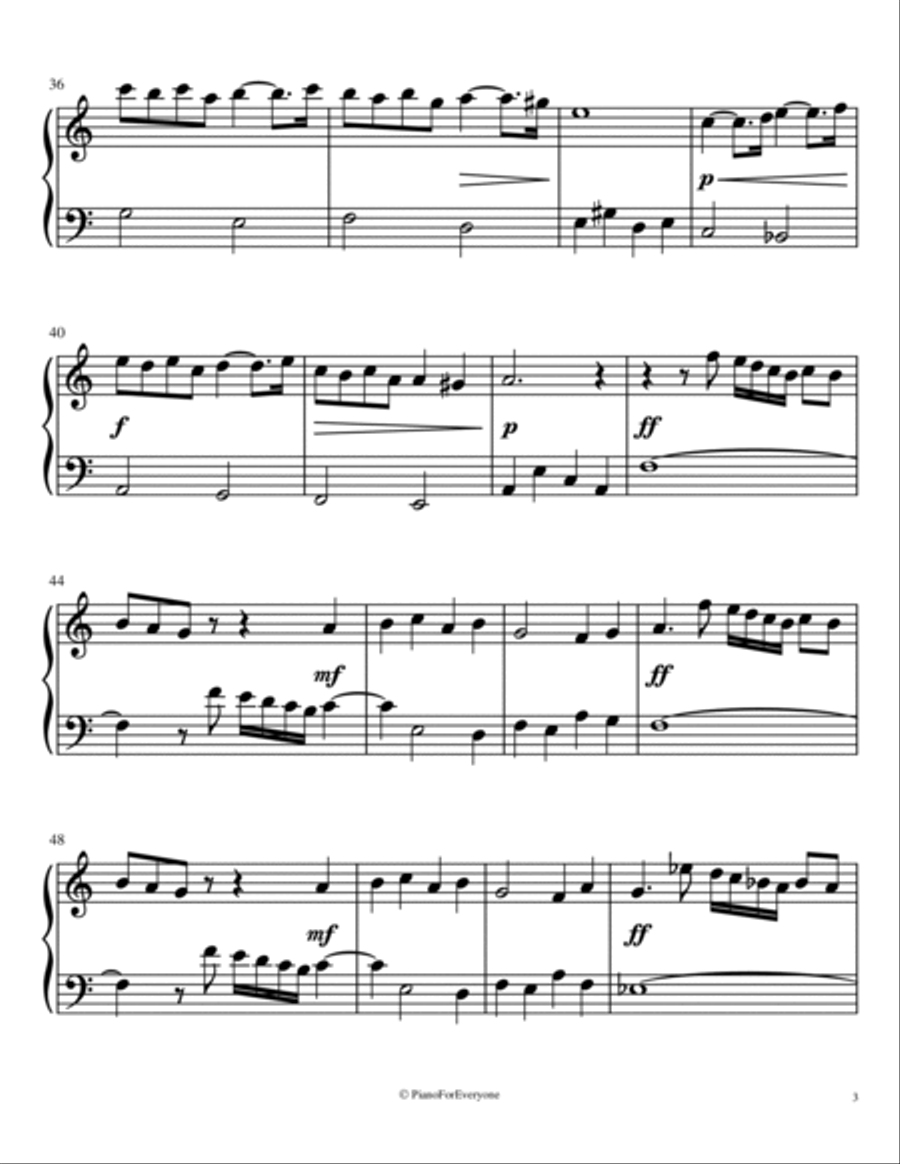 Pavane - Fauré (Easy Piano) Pavane - Fauré (Easy Piano) Easy Piano scores gallery preview page 3