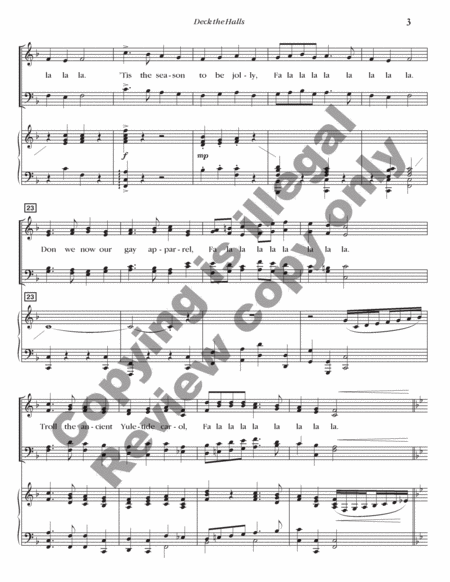 Christmas Ornaments: 1. Deck the Halls (Choral Score)