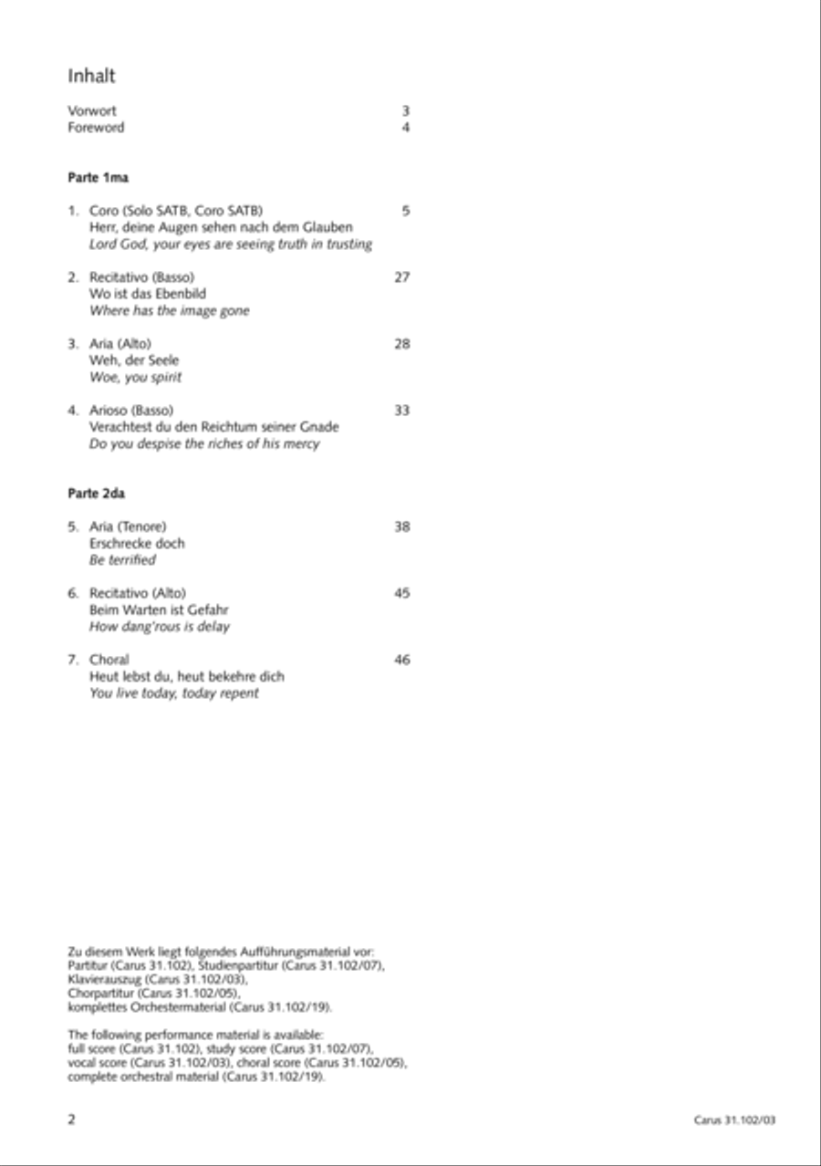 Lord God, your eyes are seeing truth in trusting (Herr, deine Augen sehen nach dem Glauben) ATB scores gallery preview page 3