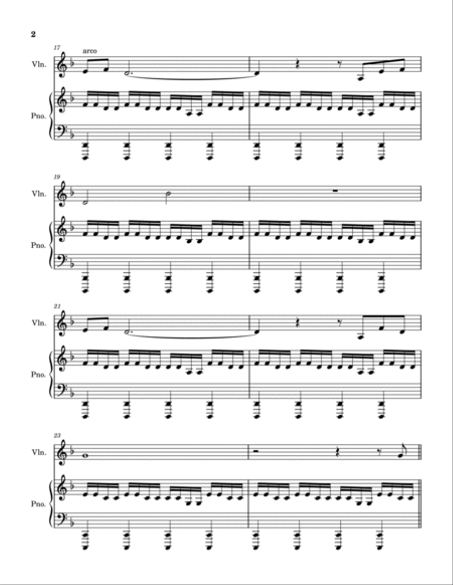 Lost But Won Violin Solo scores gallery preview page 3