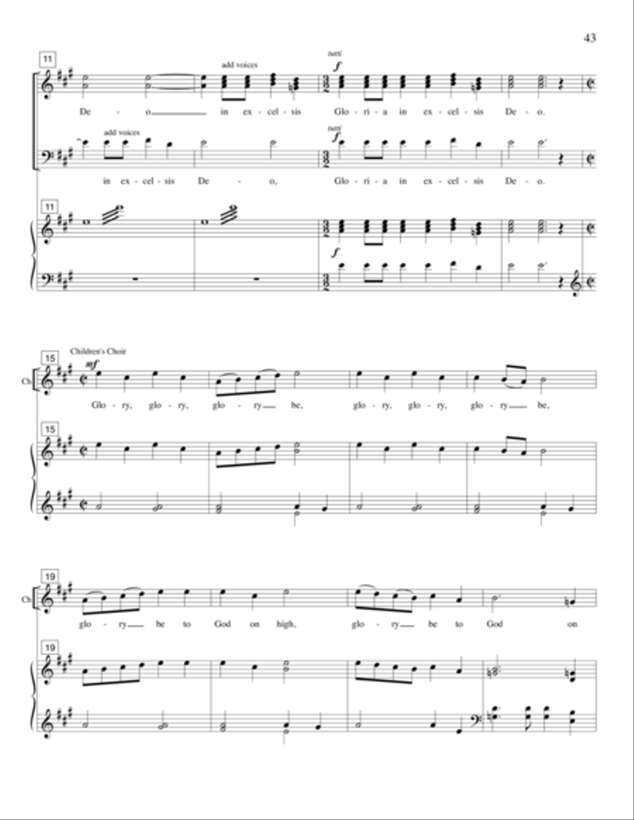 Strange Places (Christmas Pageant) 4-Part scores gallery preview page 31