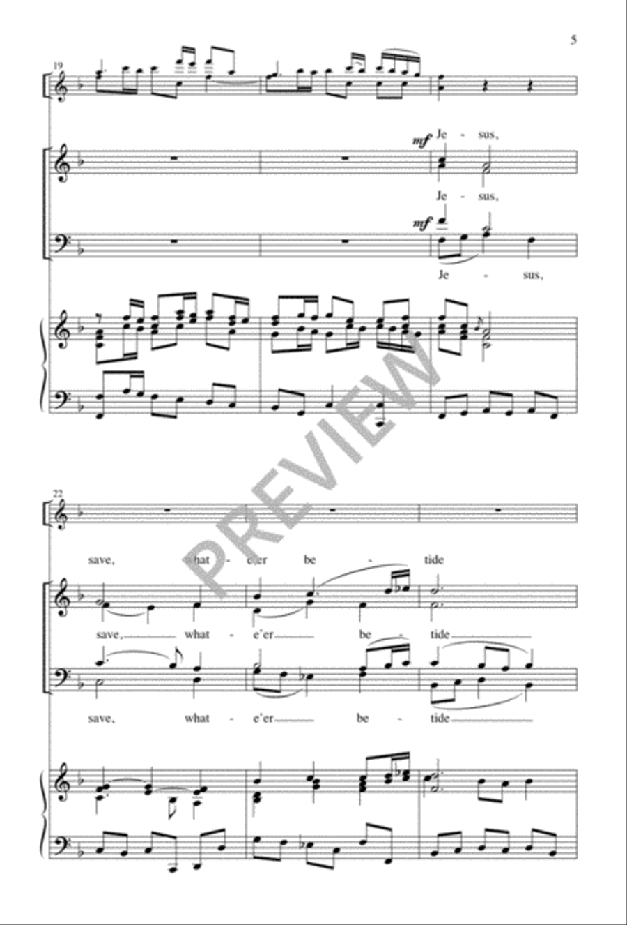 Jesus, Who Didst Ever Guide Me 4-Part scores gallery preview page 6