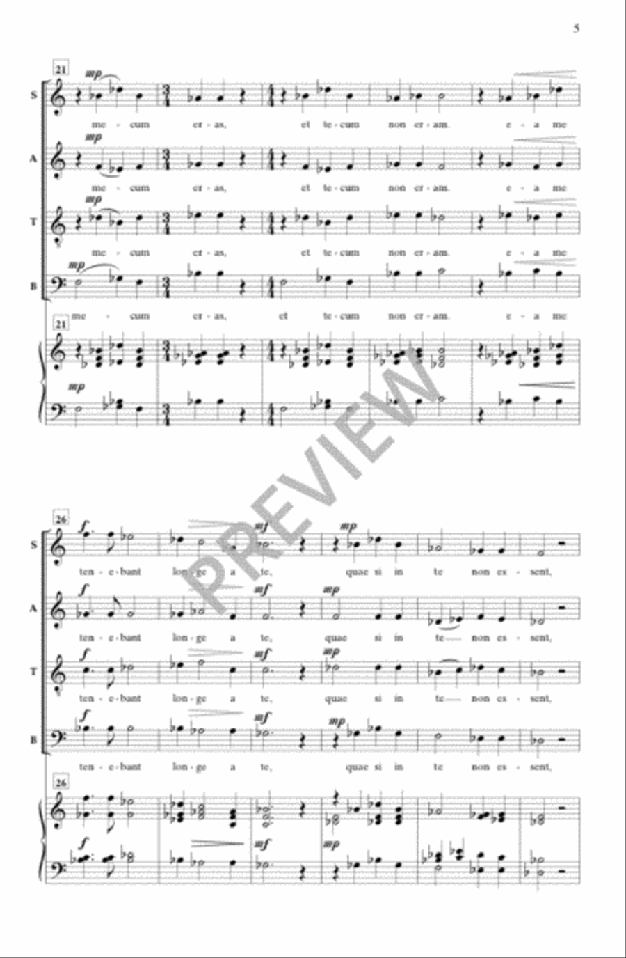 Sero te amavi Sero te amavi Divisi scores gallery preview page 4