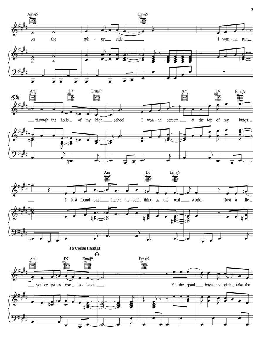 No Such Thing No Such Thing Piano, Vocal, Guitar scores gallery preview page 3