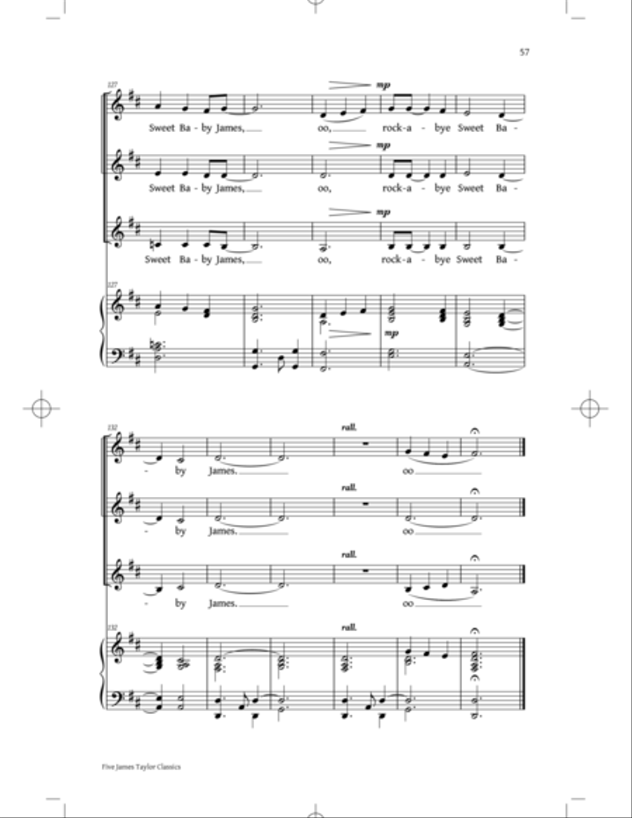 You've Got A Friend: Five James Taylor Classics SSA scores gallery preview page 55