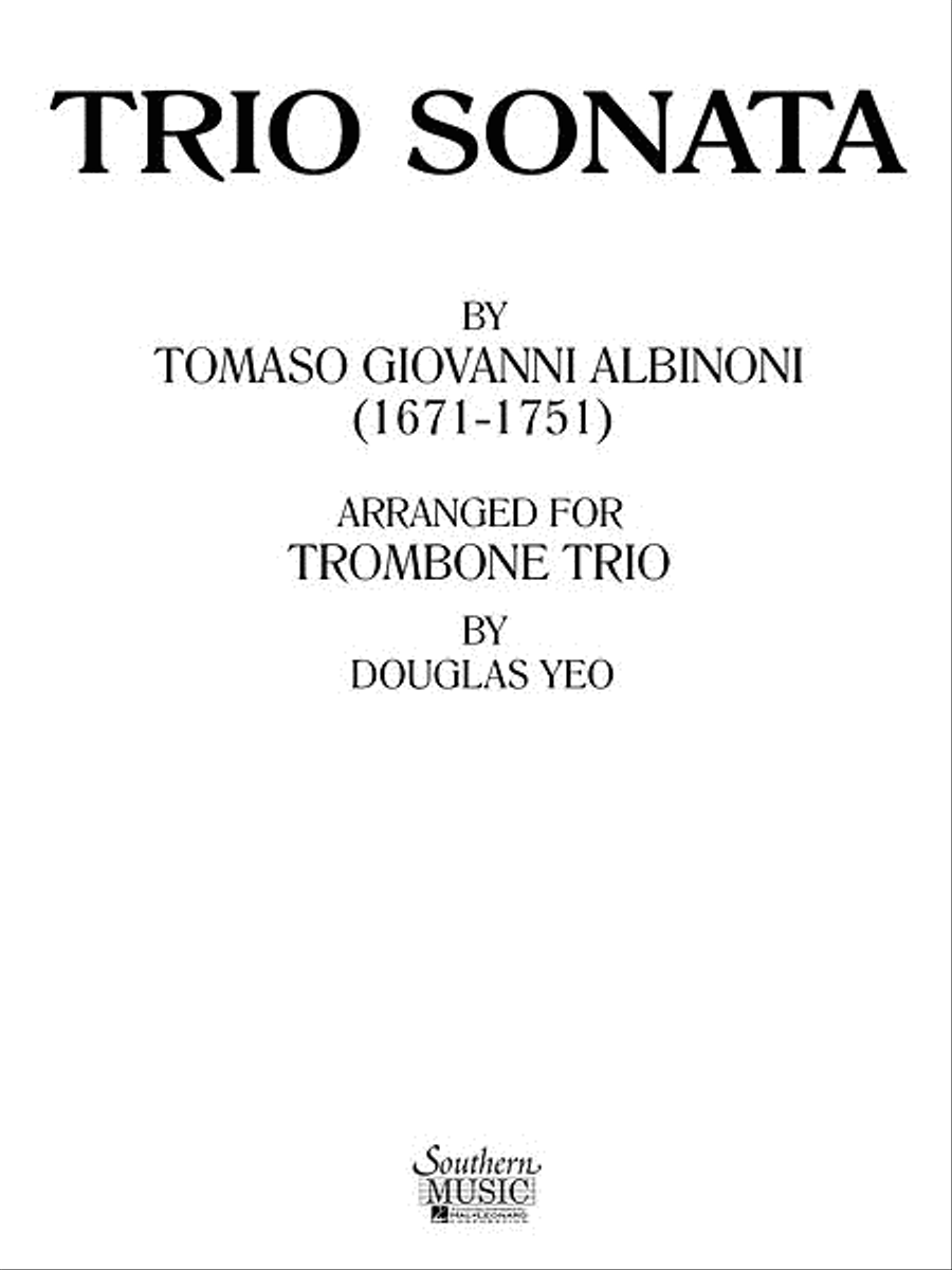 Trio Sonata Trombone Trio scores gallery preview page 1