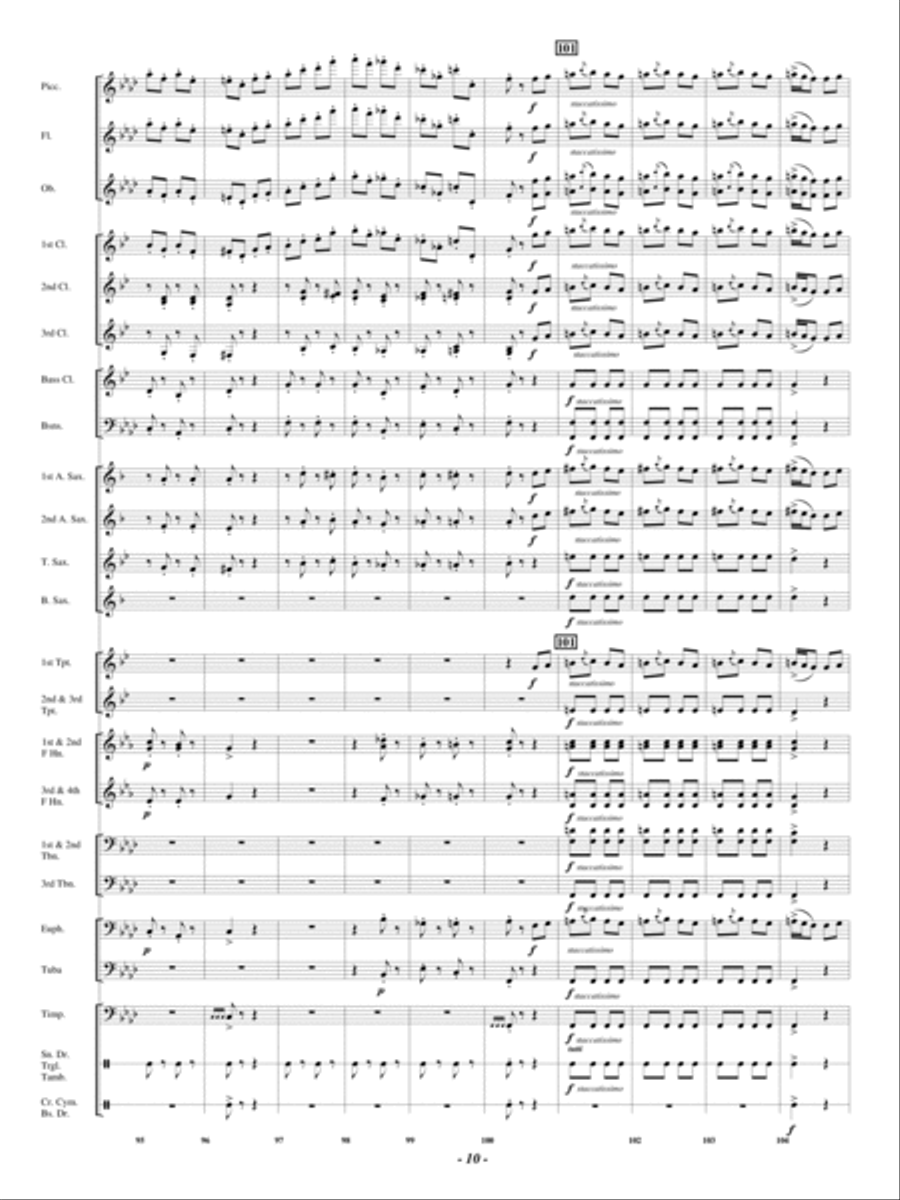 Danza Brilliante Concert Band scores gallery preview page 11