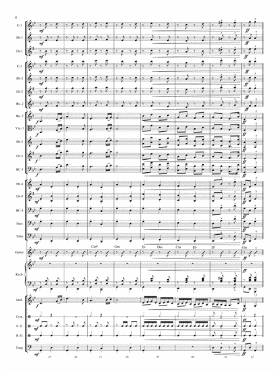 Hungarian Dance No. 5 Concert Band scores gallery preview page 5