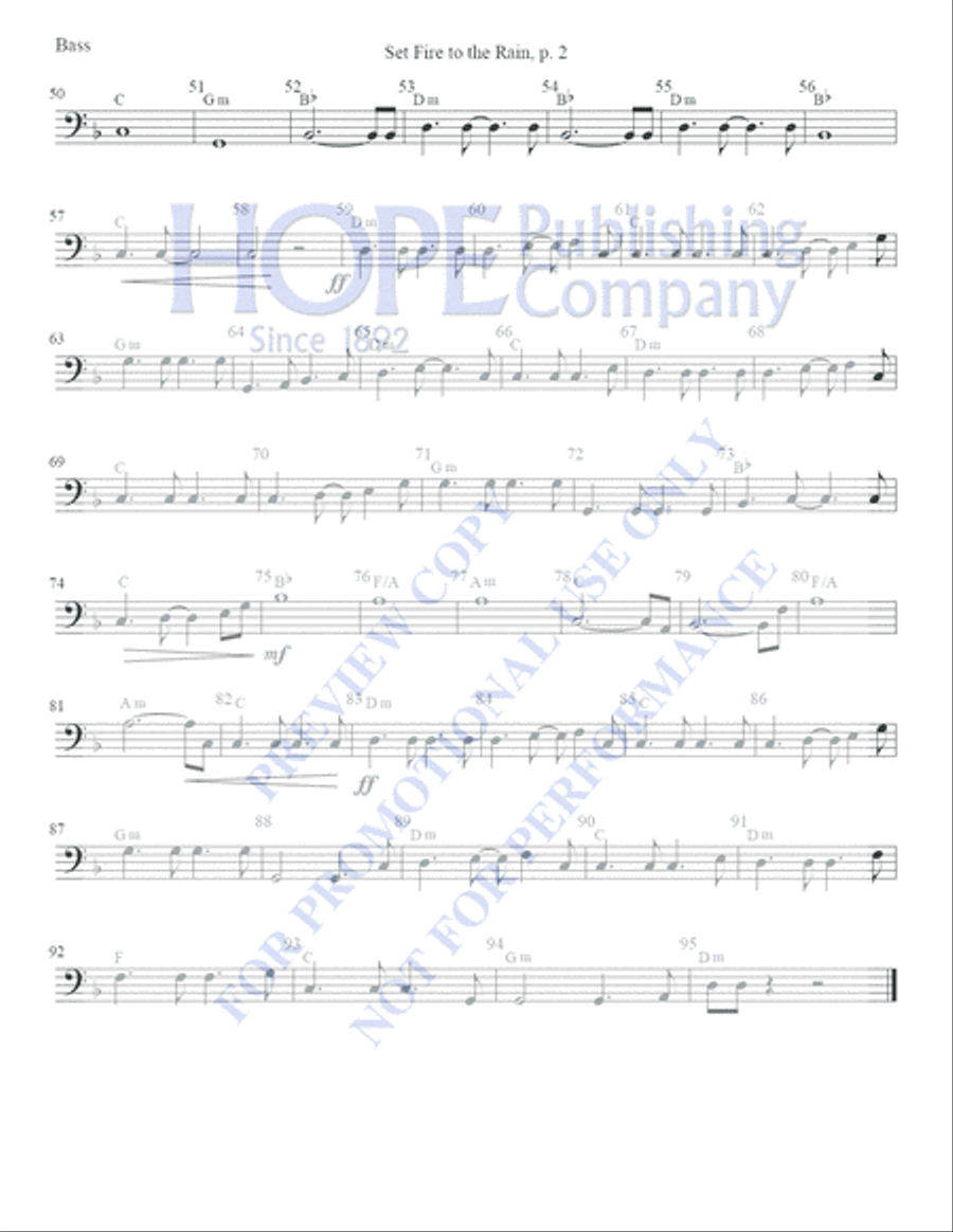 Set Fire to the Rain by Adele Adkins 5-Octaves - Sheet Music page 4