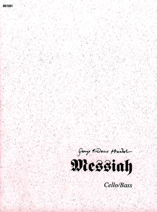 Book cover for Messiah - Cello/Bass