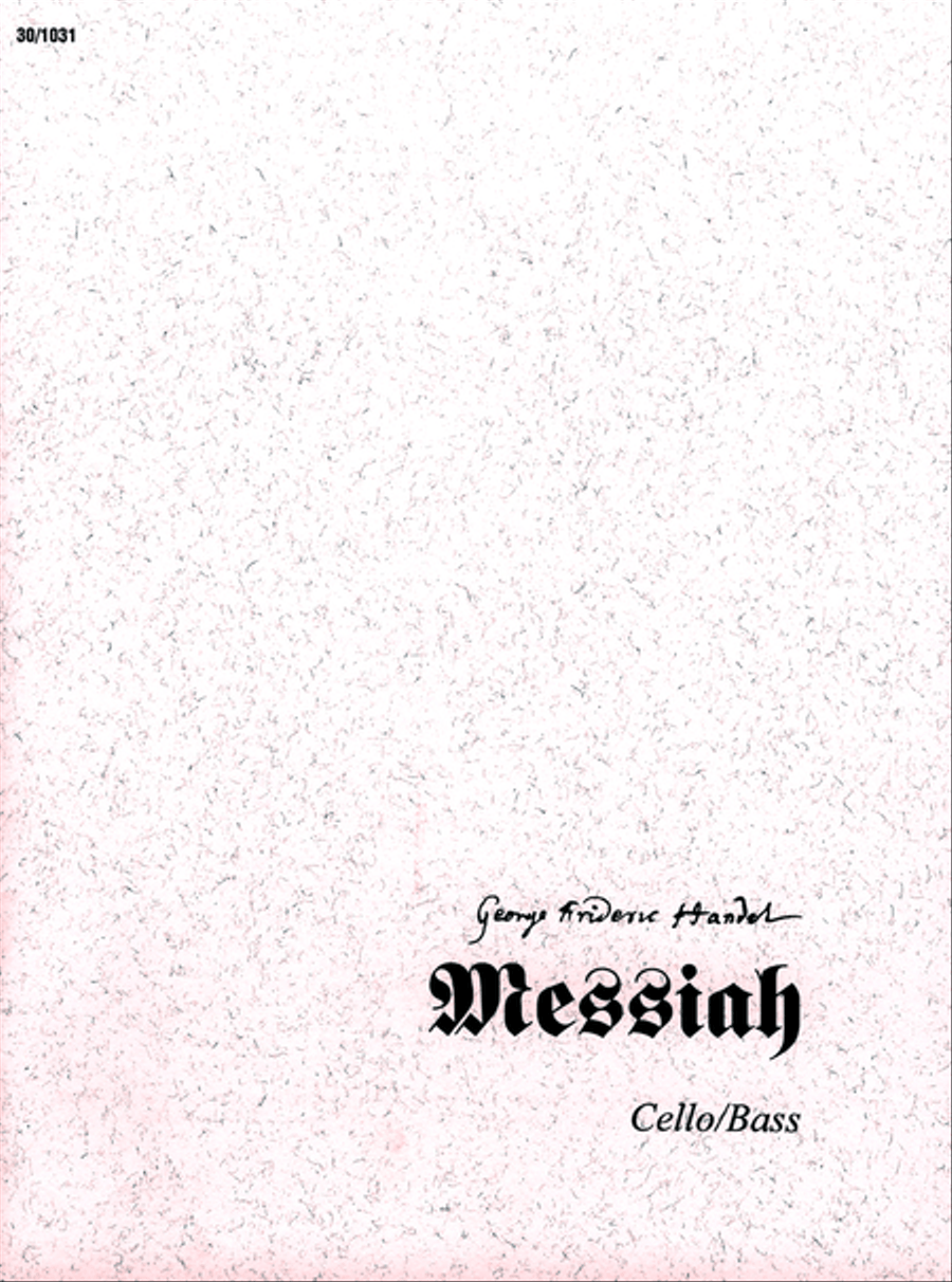 Messiah - Cello/Bass Messiah - Cello/Bass Cello scores gallery preview page 1