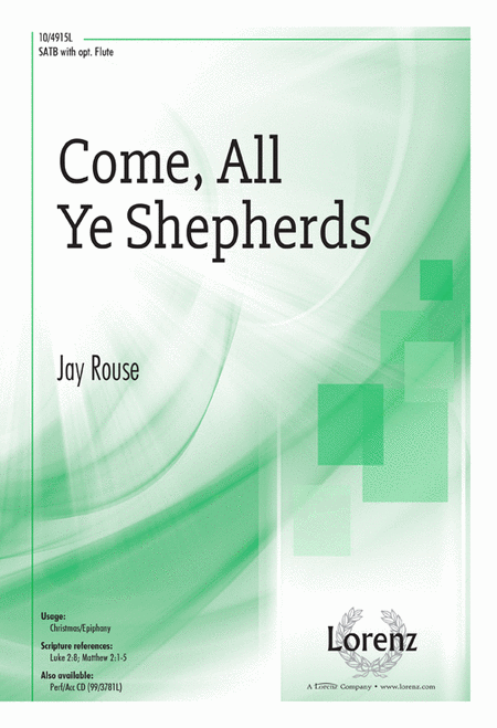 Come, All Ye Shepherds