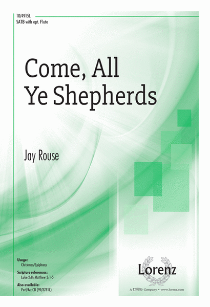Come, All Ye Shepherds image number null