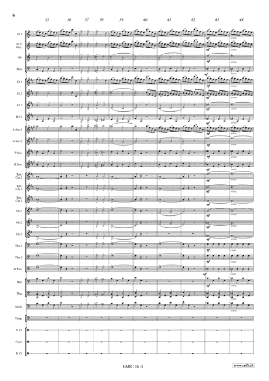 Marche Militaire Francaise Concert Band scores gallery preview page 7