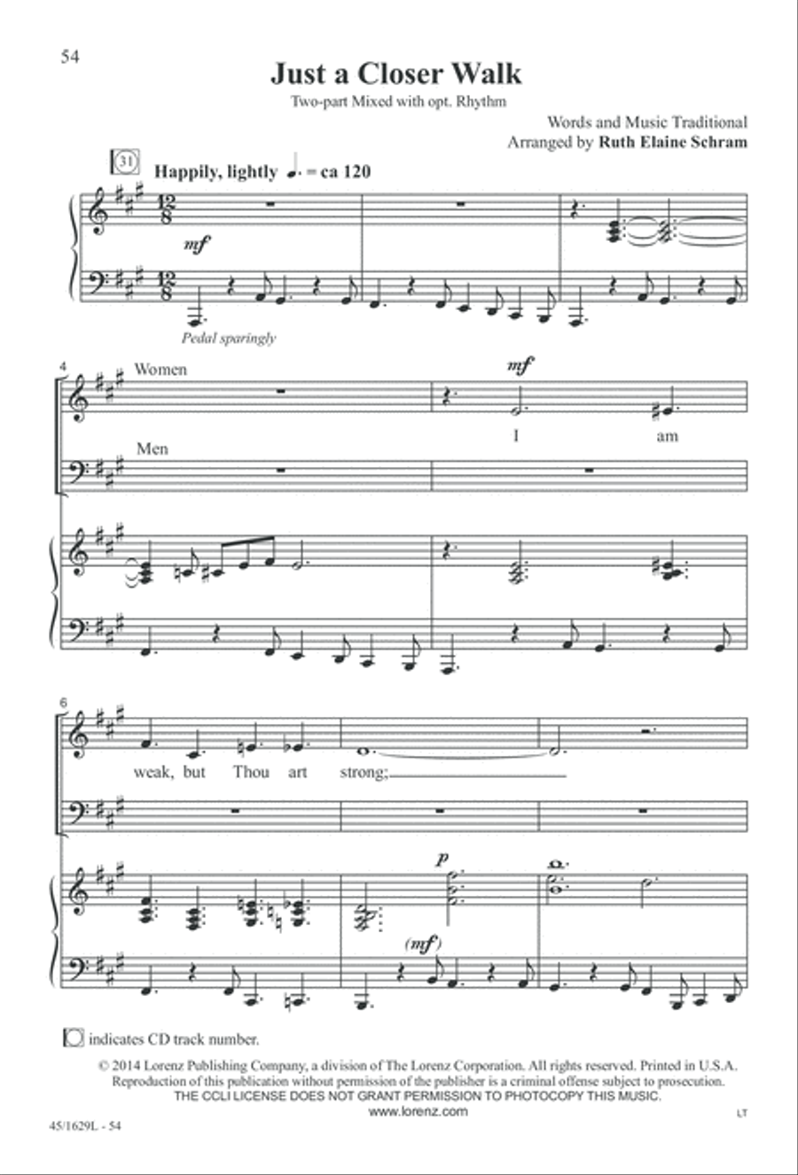 Hymns We Love to Sing, Vol. 2 3-Part scores gallery preview page 54