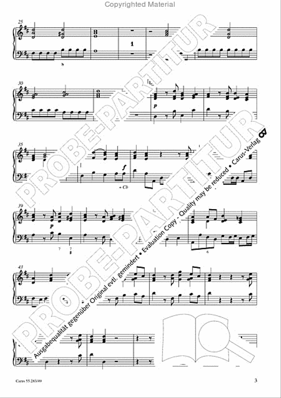 Te Deum for the Victory of Dettingen Organ scores gallery preview page 4
