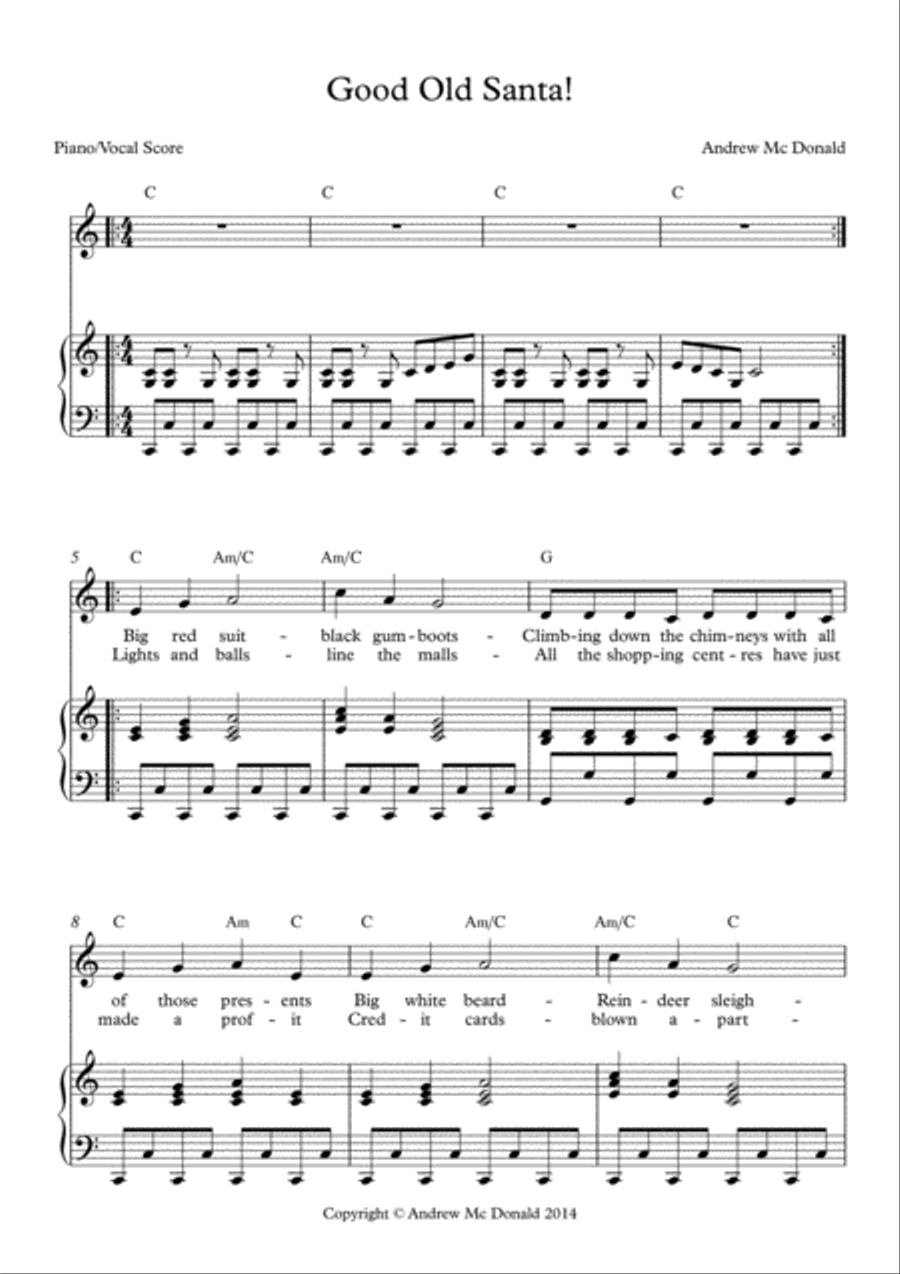 Good Old Santa! Voice scores gallery preview page 2