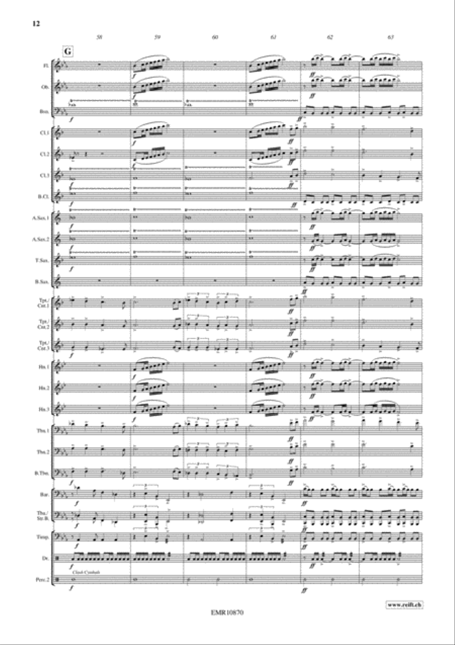 Prelude To A New Age Concert Band scores gallery preview page 13