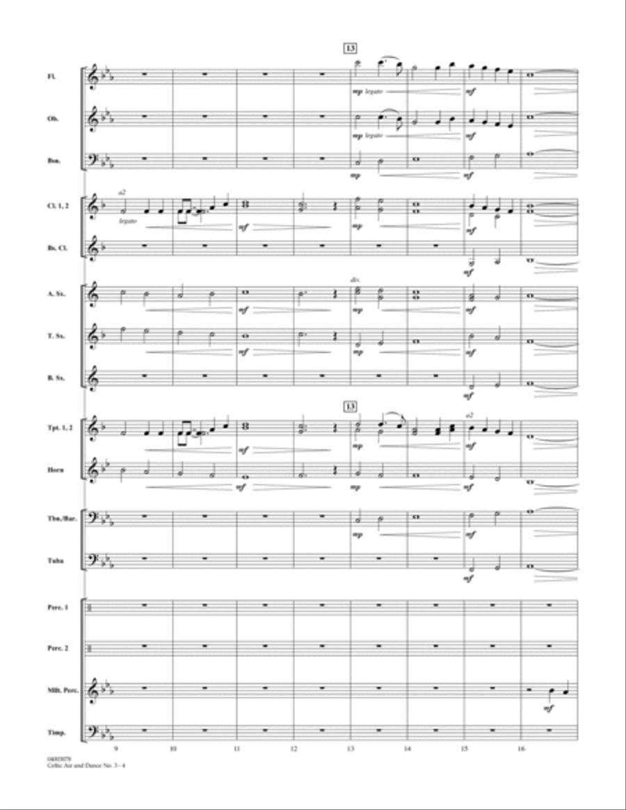 Celtic Air & Dance No. 3 - Full Score Concert Band scores gallery preview page 4