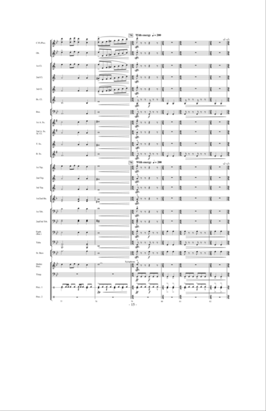 Flight of Valor Concert Band scores gallery preview page 14