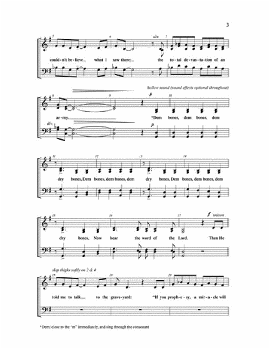 Dem Bones 4-Part scores gallery preview page 3