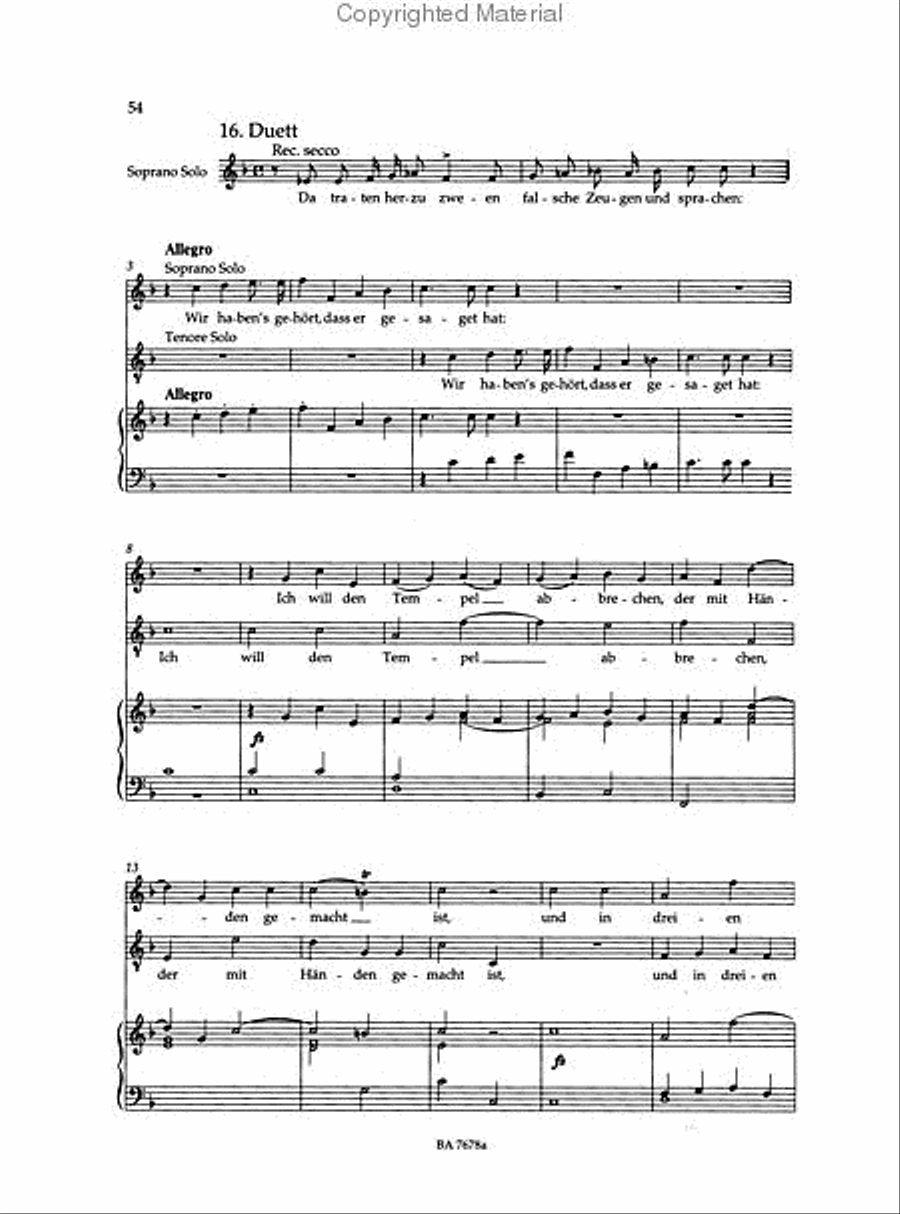 Das Sühnopfer des neuen Bundes WoO 4-Part scores gallery preview page 4